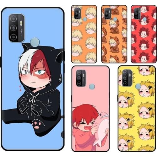 Kirishima Bakugo Todoroki BNHA Case For OPPO Reno 4 Pro 2 Z F7 F5 A1K A3S A15 A52 A72 A91 A83 A5 A9 A31 A53 2020 Funda