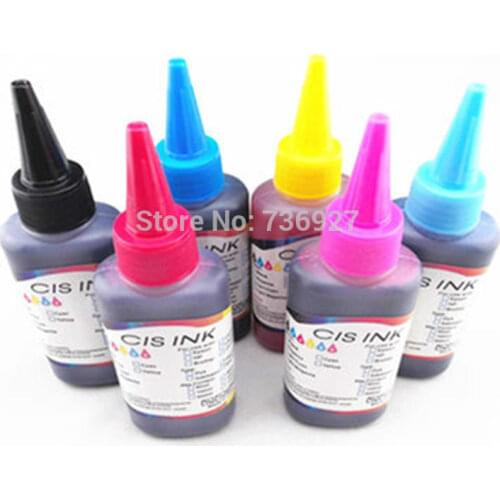 6X 100ml T0811-T0816 Refill Dye ink for Epson Stylus Photo R270 R290 R295 R390 1430W RX590 RX610 RX690 printer