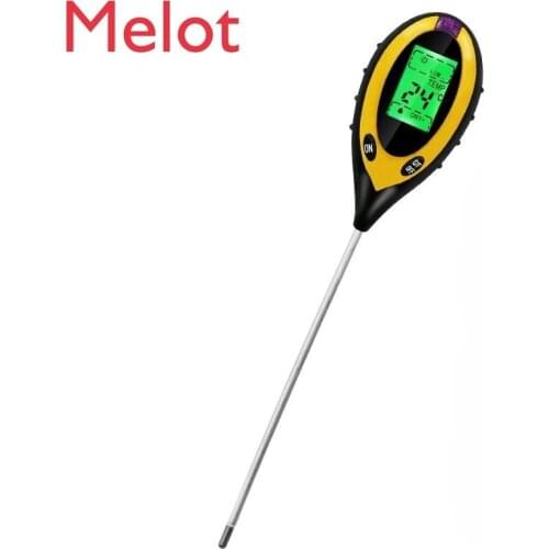 New 4 in 1 Electronic Soil Tester Soil PH Tester Illuminometer Temperature and Humidity Detector