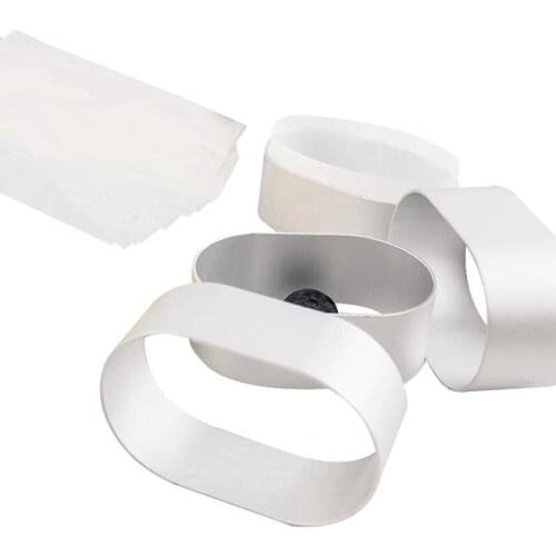 Cheese Cake Mold Oval 10Pcs Aluminum Alloy Dessert Molds With 100pcs Release Papers Baking Tools Accessories Cheese Cake Tools