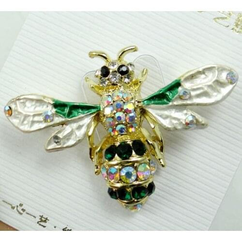 Hot Sale bee Brooches Men Women Suits Dress Hat Collar Brooch Pins Scarf Buckle Party Weddings Banquet Brooch Gifts W6