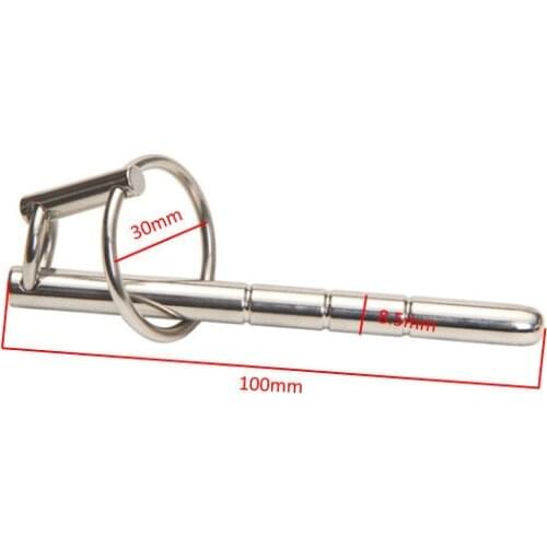 Happygo, Sex Toys Penis Plug Sounding Chastity Catheter Stainless Steel Cock Stimulate Dilator Urethral Stretching Ring 461