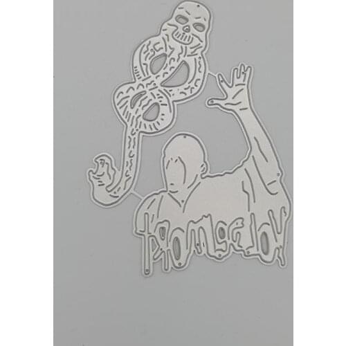 Metal cutting dies Wizard and Snake DIY Scrapbooking Paper Craft Embossing Knife Mould Blade Punch Die Cut Stencils