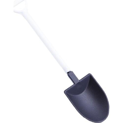 Mini Disposable Plastic Cake Scoop Ice Cream Pastry Spoon for Kids Dessert Tea Coffee Spoons Potted Shovel Garden Party Supplies