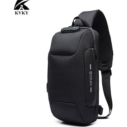 2020 New Multifunction Crossbody Bag for Men Anti-theft Shoulder Messenger Bags Male Waterproof Short Trip Chest Bag Pack