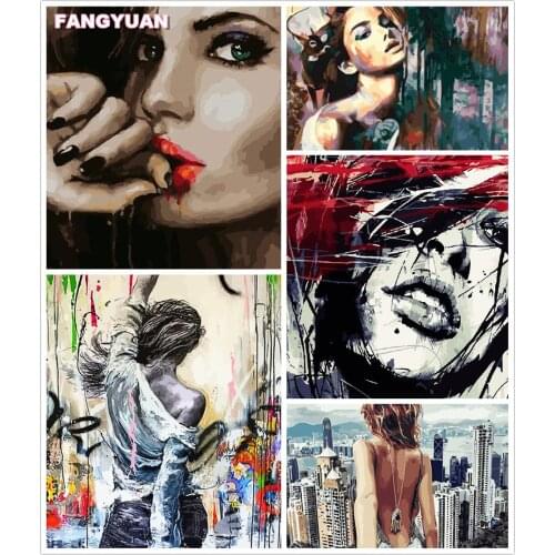 Abstract Female 5D Diy Diamond Painting Accessories Woman Full Drill Diamond Embroidery Mosaic Cross Stitch Kit Home Decoration