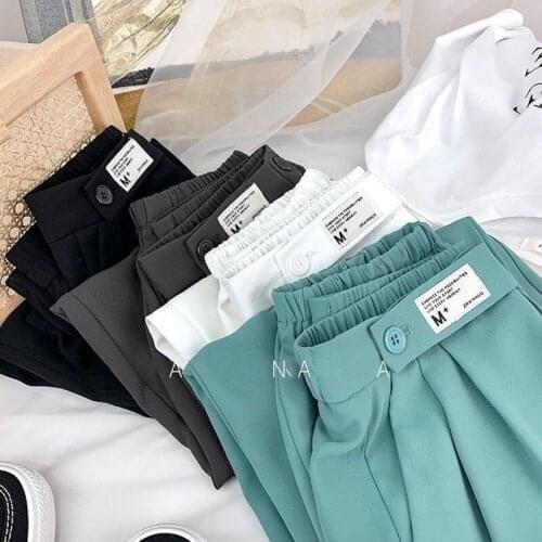 2021 New Solid Women Harem Pants Great Quality Plus Size Sreetwear Women Korean Treandy Loose Casual High Fashion Pants