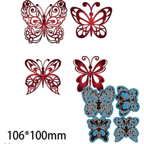 2021 new cutting dies Four Butterflies Metal Cutting Mould Craft Mould Butterfly Mould Scrapbook Album Embossing New Mould