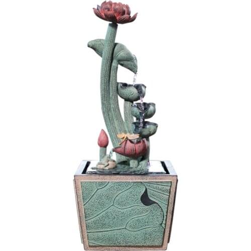 New Chinese style The water landscape Lotus decoration Running water Tea room decoration decorations for home high-grade gifts