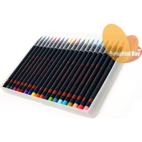 Original Japan akashiya watercolor brush marker pen 20 colors/set,soft brush marker pen