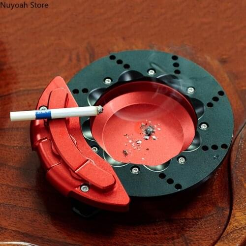 Creative Personality Ashtray Caliper Brake Disc Ashtray Household Decoration Living Room Anti-fly Ash Ashtray Gift for Boyfriend