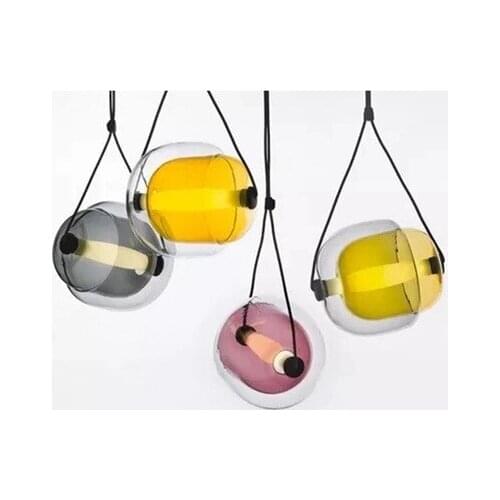 Nordic restaurant droplight sitting room, bedroom, dining room is the bar glass art droplight with personality