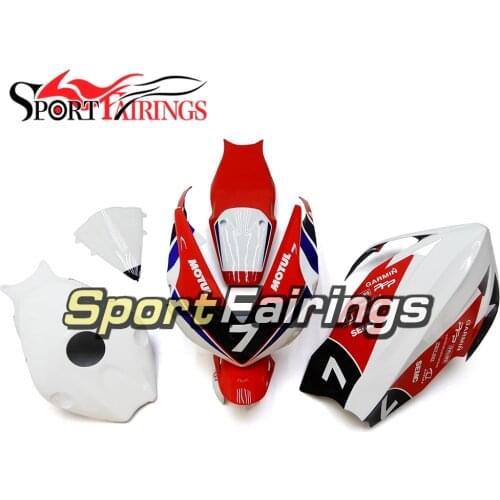 Full Fiberglass Racing Fairings For Honda CBR1000RR 2012 2013 2014 2015 2016 Motorcycle Fairing Kit Bodywork Red White Cowling