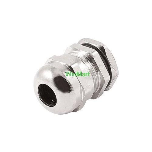 Silver Tone Water Proof PG9 4-8mm Jiont Cable Gland Connector