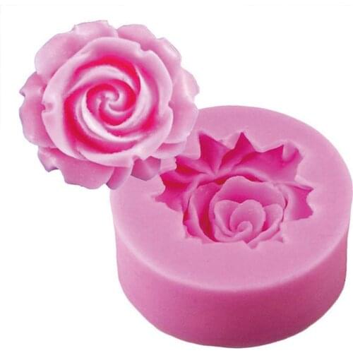 Silicone 3D Roses Flowers Chocolate Wedding Cake Decorating Tools Diy Baking Fondant Mold Clay Resin Sugar Candy 1pc