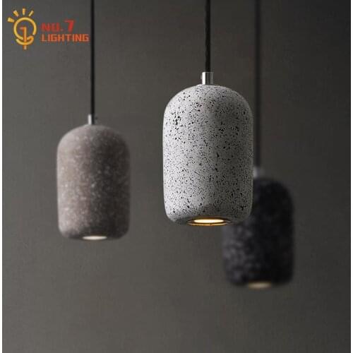 Nordic Industrial Wind LED Pendant Lights Nordic Loft Cement Decor Pendant Lamps Restaurant Cafe Bar Home Hanging Lamp Lighting
