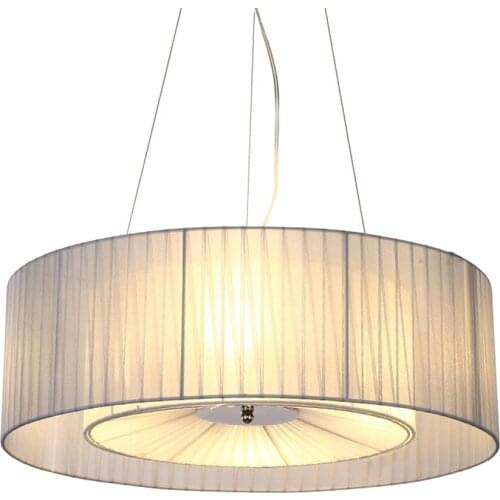 Modern Fabric Restaurant Pendant Light Grey Color Lampshade Bedroom Pendant Lamp Dining Room Pendant Lighting Fixtures