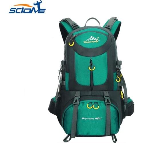Scione Outdoor Camping Climbing Bag Sports Backpack Large Capacity Professional Outdoor Traveling Sports Mountaineering Bag