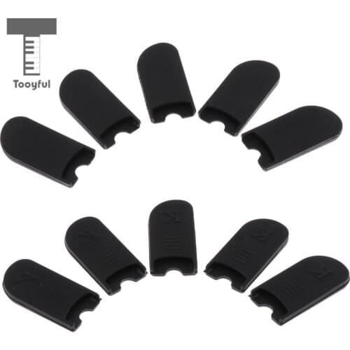 Tooyful 5pcs Saxophone Thumb Rest Rubber Finger Cushion Pad for Wind Instrument Parts
