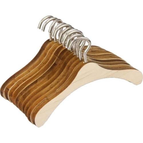 10PCS/LOT BJD Doll Accessories 1/3 1/4 1/6 1/8 1/12 Wooden Doll Clothes Dress Hangers For Dolls toys