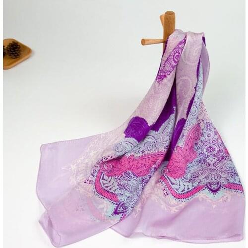 100% Silk Scarf Women Scarf Silk Shawl 2019 Silk Pashmina Large Size Long Silk Wrap Big Heart Sarong Great Gift for Lady