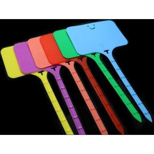 100PCS T type label waterproof record plate Nursery Premium Label Plastic Plant Garden Plant Pot Planter Vegetable Label Tag