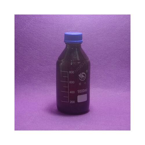 1000mL Amber Brown Reagent Bottle with Cap Autoclavable,heavy Wall,lab Glassware