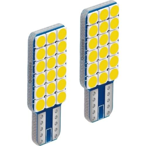 2Pcs 2020 New T10 W5W Super Bright 3030 LED Car Interior Reading Dome Lamps Auto Luggage Compartment Light Wedge Door Bulbs