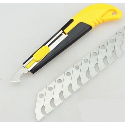 2018 NEW PVC Acrylic Plastic Sheet Perspex Cutter Hook Cutting Tool With 10 Spare Blades