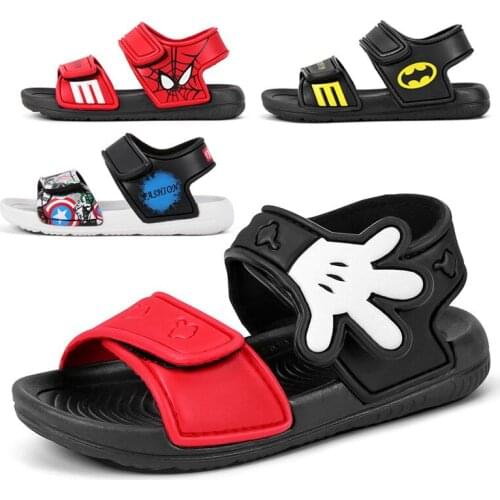 2021 Kids Girls Sandals Summer New Non-slip Beach Shoes Open Childrens Sandals Wild Boys Student Childrens Shoes