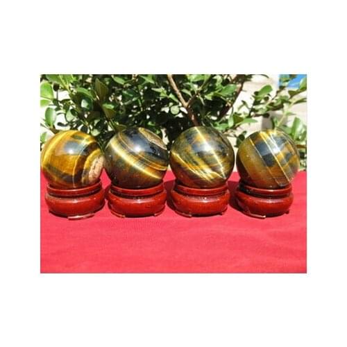 4 Natural Rainbow TIGEREYE SPHERE CRYSTAL BALL TIGER EYE Healing