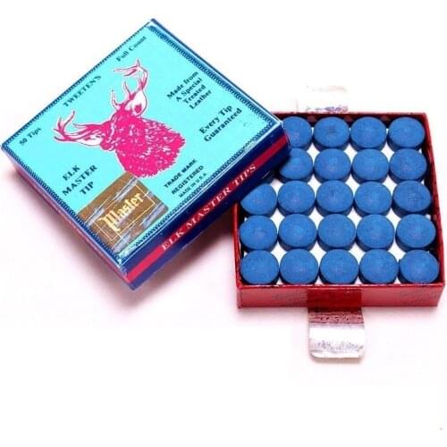 Fox Smiling 50pcs 9/10/11/12/13mm Billiard Pool Cue Tips M Hardness Billiard Snooker Cue Stick Tip Billiard Cue Accessories