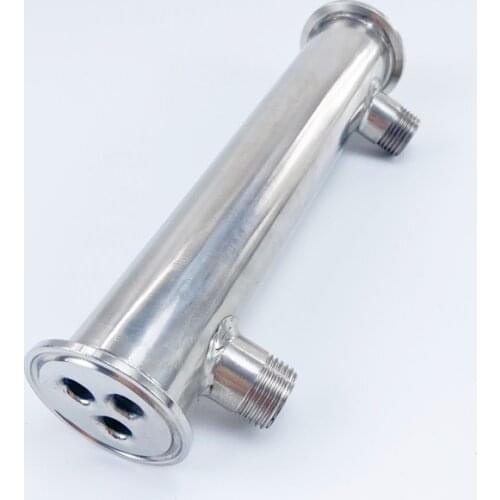 Free Shipping 1.5"(38mm)OD50.5, Sanitary Dephlegmator Stainless Steel304,3 Pipes Inside ID 8mm,Lenght 200mm,Reflux