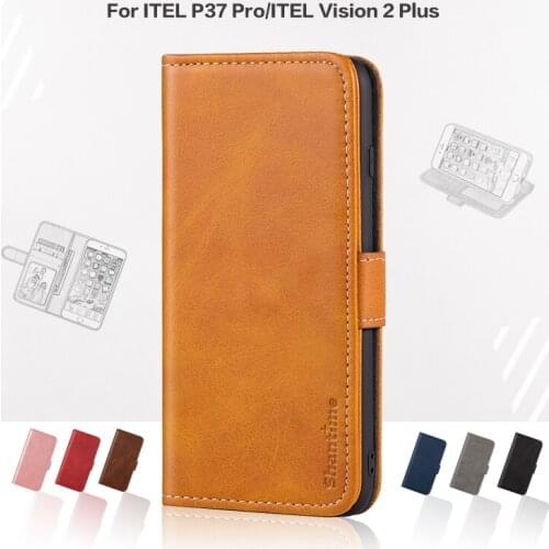 Flip Cover For ITEL P37 Pro Business Case Leather Luxury With Magnet Wallet Case For ITEL P37 Pro Phone Cover