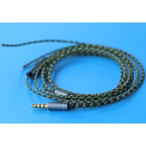 Diy earphone cable with mic for ie800 Python snake skin line