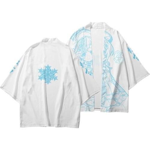 Hot Game Genshin Impact 3D T-shirt Printing Kimono Haori Yukata Women/Men Oversize Summer Short Sleeve Streetwear Clothing