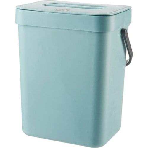 Composting Trash Can Adhesive Waste Container Office Dog Feces Kitchen Table Bedroom Decoration with Lid Handle Waste Bins
