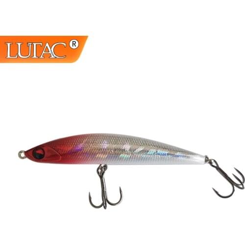 Lutac Jerkbait Pencil Fishing Lures Hard 80mm 14g Sinking BKK Hook