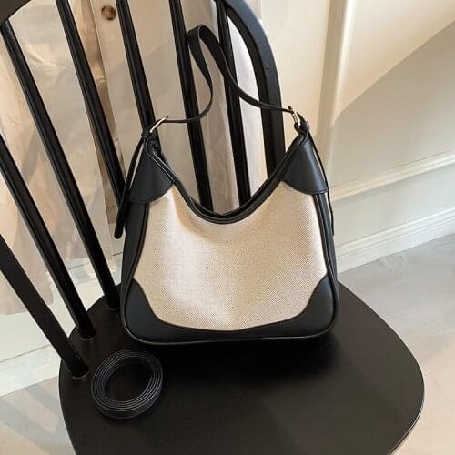 Fashion Simple Versatile Pure Color Korean Trend Saddle Bag Literary Elegance Exquisiteness Durability Comfort Underarm Bag