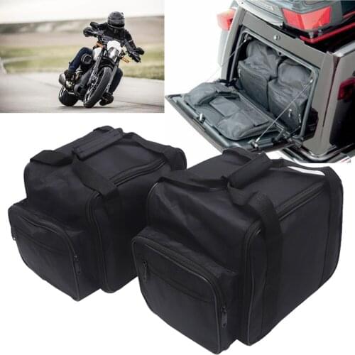 Motorcycle Saddlebags Trunk Liner Bag Luggage Bags For Harley-Davidson Tri Glide Trike 2009-2019 2Pcs
