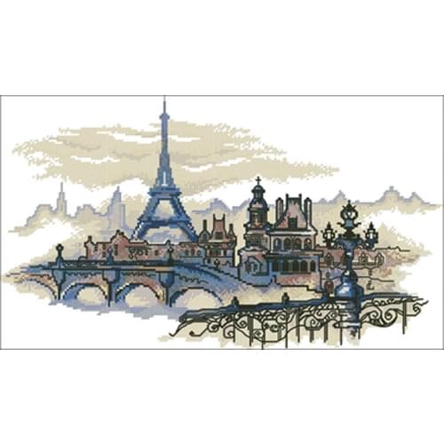 Vision of Paris patterns Counted Cross Stitch 11CT 14CT 18CT DIY Cross Stitch Kits Embroidery Needlework Sets home decor