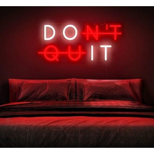 OHANEONK LED Donot Do it Neon Light Sign Letters Custom Made Name Logo for Party Wedding Decor Home Wall Decor Neon Lamp Gifts