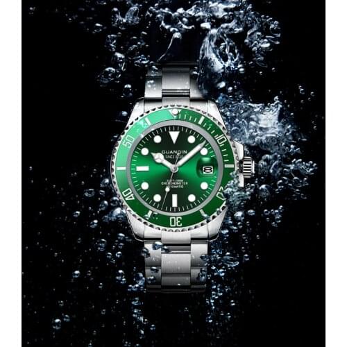 2021 New GUANQIN 41MM Mens Mechancial Watches top brand luxury automatic watch for men stainless steel NH35 sapphire glass