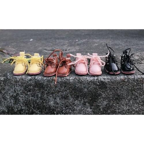 Ob11 doll shoes bjd shoes cowhide copper buckle leather boots for obitsu11,GSC clay,body9,YMY,1 / 12BJD doll Accessories boots