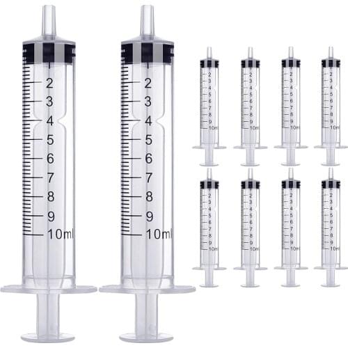 3-25ml 10pcs Plastic Syringe Perfume Dispenser For Refillable Cosmetic Liquid Essential Oil Portable Quantitative Dispensing Too