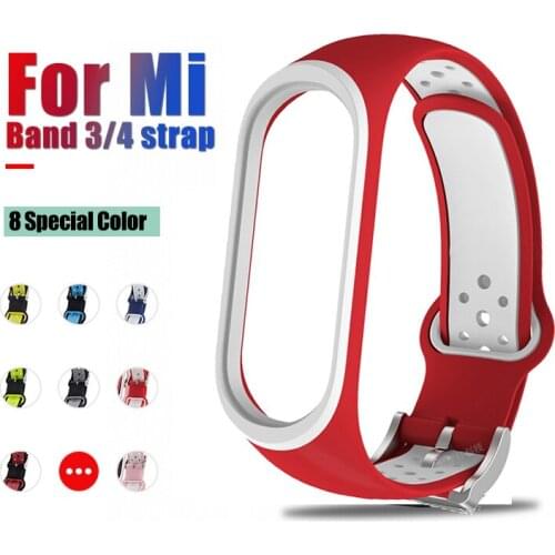 SIlicone Strap for Xiaomi Mi Band 5 4 3 Smart Bracelet Miband 5 4 3 Smartband Fitness Traker Sport Waterproof Smart Wristbands