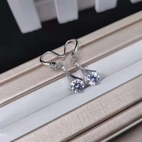 S925 Sterling Silver Human Shape Earrings