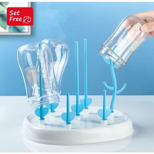 Baby Bottle Drying Rack Baby Feeding Bottles Cleaning Dryer Drainer Storage Nipple Shelf Baby Pacifier Feeding Cup Holder