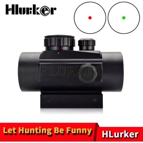 Tactical Hunting Holographic 1x40mm Airsoft Cross Hari Red Green Dot Sight Rifle Scope 11 & 20mm Rail Mount For Shooting