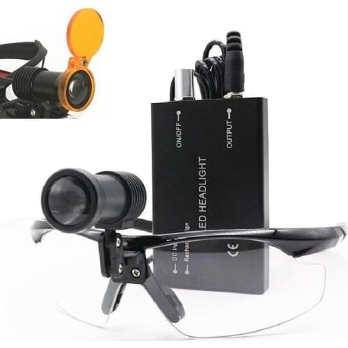 High Quality Dental Filter for Stomatology 3/5W LED Medical Headlight Headlamp Dental Sugical ENT Headlamp with Glasses